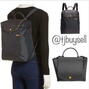 New Authentic Longchamp Le Pliage Large Backpack Stylish & Roomy